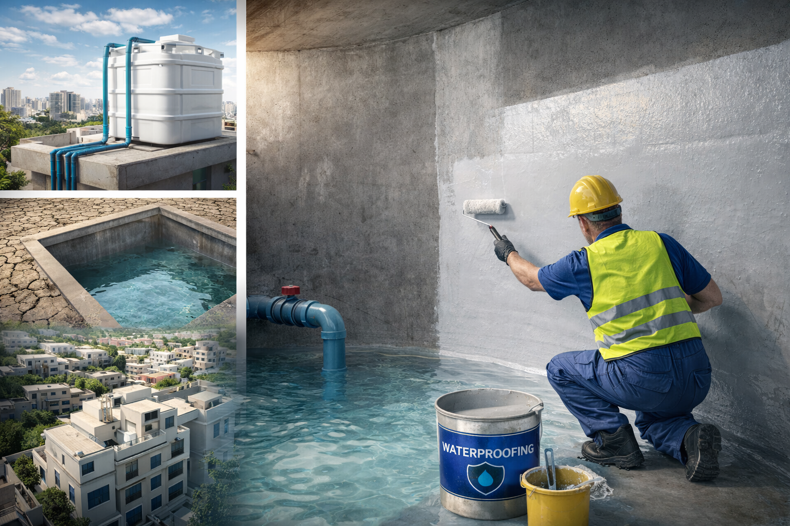 عزل خزانات المياه بالرياض حماية المياه تبدأ بالعزل الصحيح